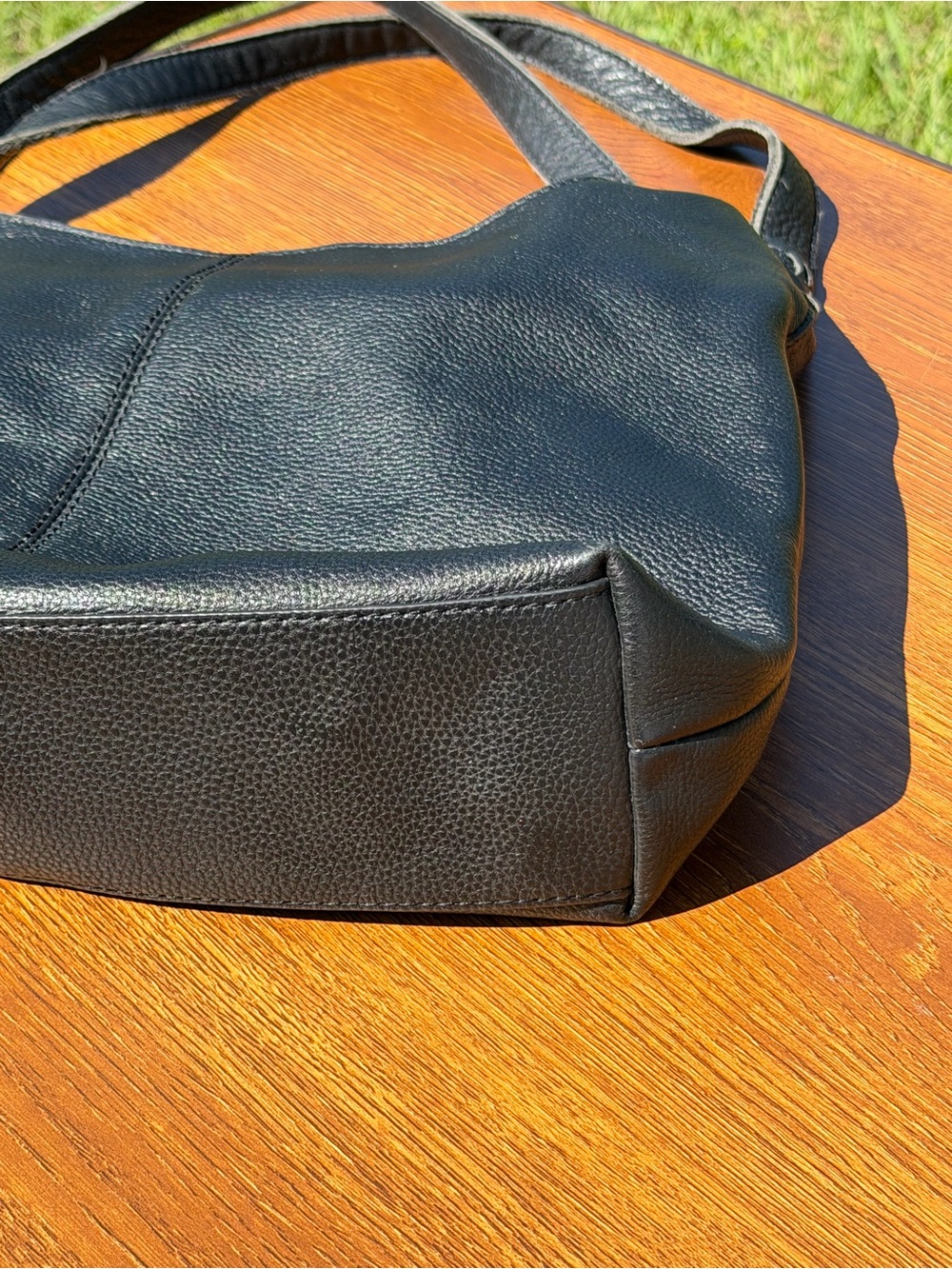 The Sak Huntley Black Leather Hobo Shoulder Bag Slouchy Large - Picture 11 of 14